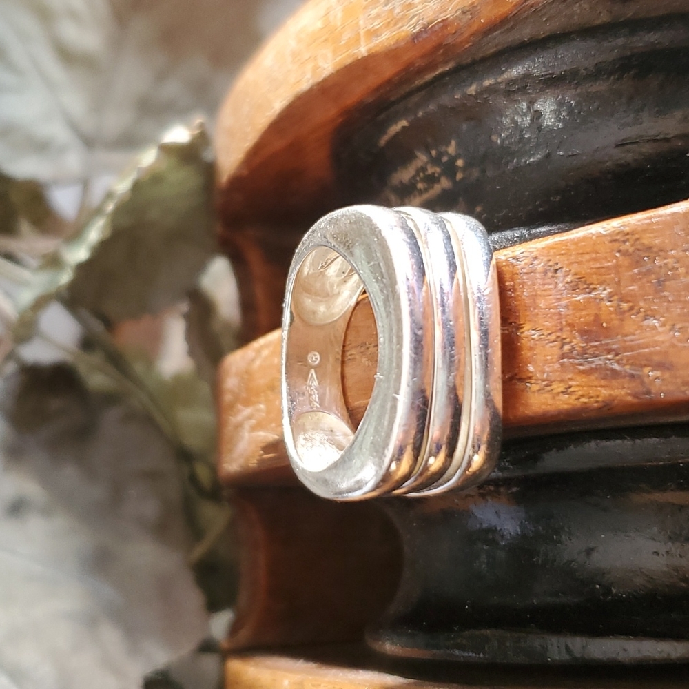 SILPADA Geometric .925 Sterling Silver Ring Size 8.5